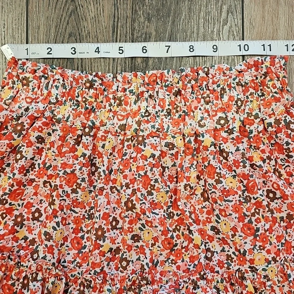 Newbury Kustom, Red, Floral, A-Line, Skirt, Summer, Flower, School, Spring, Girl